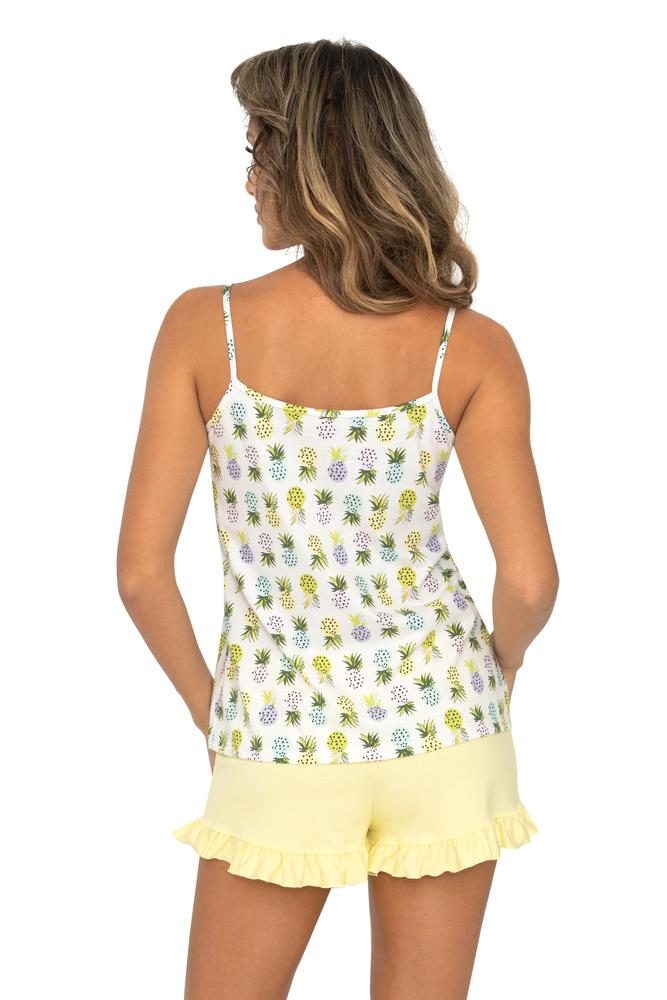 DONNA ANANAS II 1/2 PIŻAMA DAMSKA WĄSKIE RAMIĄCZKO