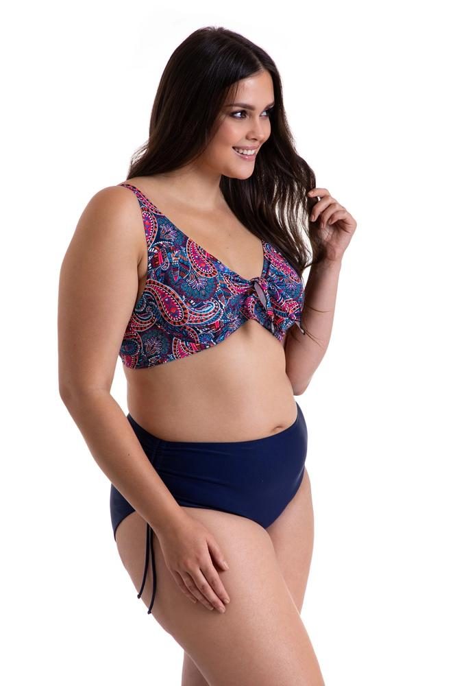 PRIMO DWUCZĘŚCIOWY KOSTIUM KĄPIELOWY PLUS SIZE MODELUJĄCY MIĘKKIE MISKI I MAJTKI Z WYSOKIM STANEM 615