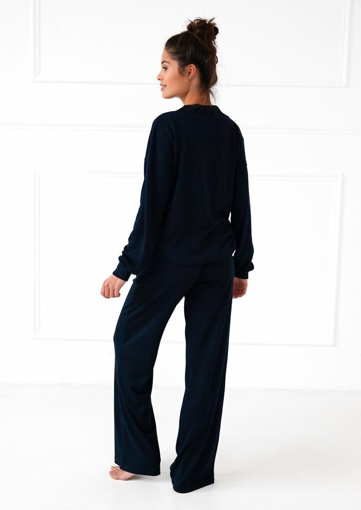 SENSIS PIŻAMA SENSIA NAVY BLUE DŁ/RĘKAW