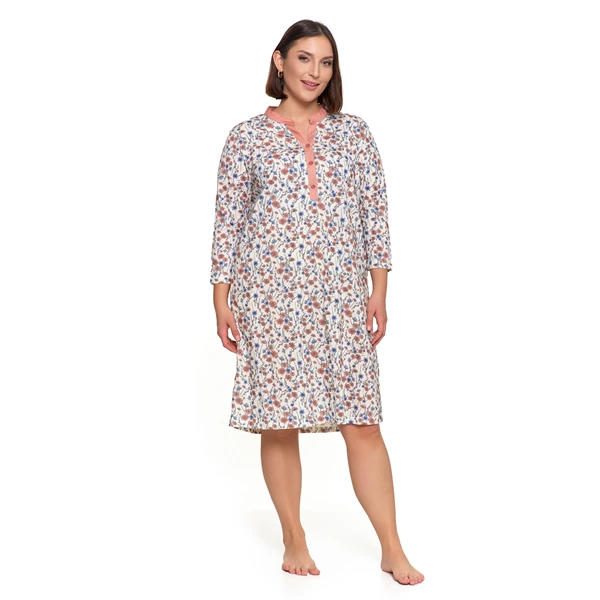 MORAJ KOSZULA NOCNA DAMSKA ROZPINANA PLUS SIZE PDK3100-017S/S 2025