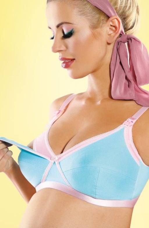 BIUSTONOSZ BLUE JELLY BRA - SWEET MAMA BY MITEX