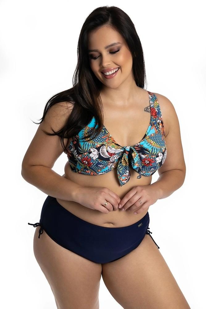 PRIMO DWUCZĘŚCIOWY KOSTIUM KĄPIELOWY PLUS SIZE MODELUJĄCY MIĘKKIE MISKI I MAJTKI Z WYSOKIM STANEM 615