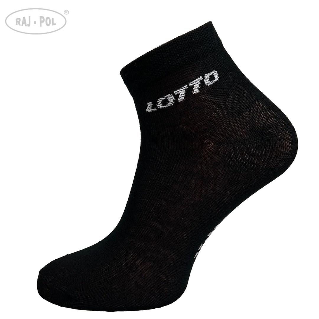 RAJ-POL SKARPETY MĘSKIE LOTTO CZARNE 39-42 3-PAK