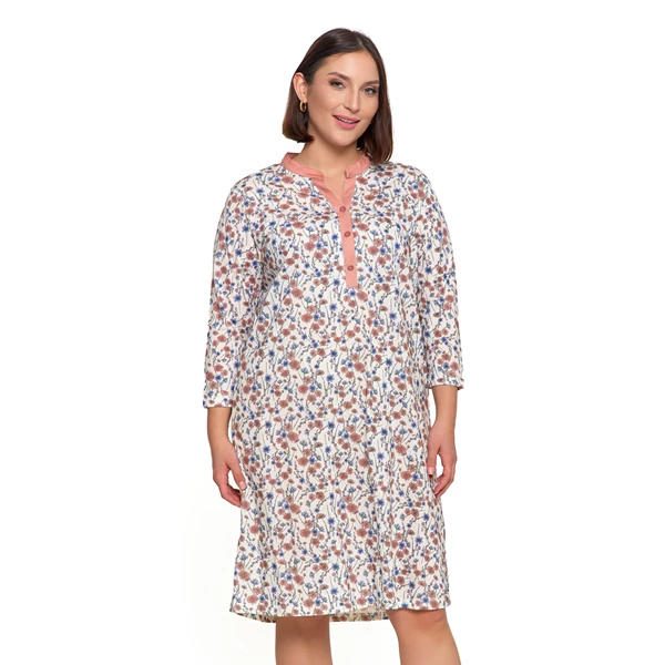 MORAJ KOSZULA NOCNA DAMSKA ROZPINANA PLUS SIZE PDK3100-017S/S 2025