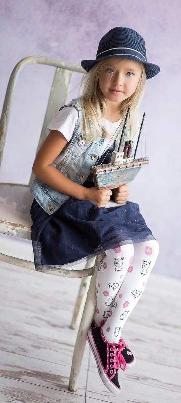 KNITTEX DR1824 RAJSTOPY DZIEWCZĘCE LITTLE 3D 40 DEN
