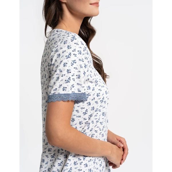 MORAJ DAMSKA KOSZULA NOCNA W KWIATOWY WZÓR PLUS SIZE PDK2900-015