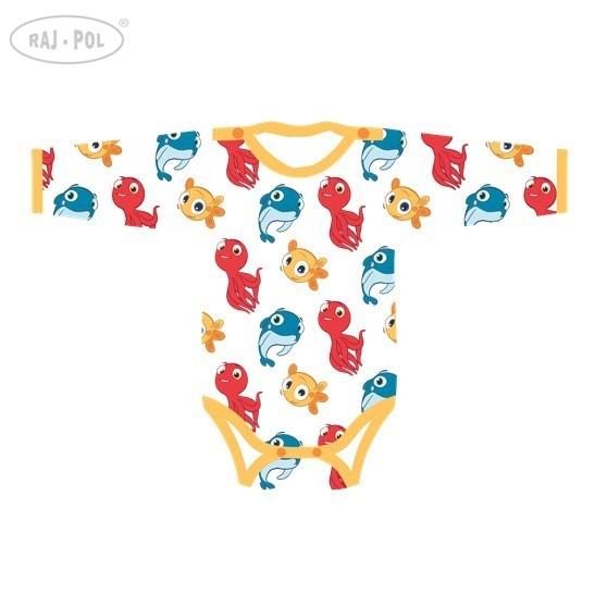 RAJ-POL BODY DZIECIĘCE Z DŁUGIM RĘKAWEM Cartoon Trio MINI PEK-BOD001 2-pak