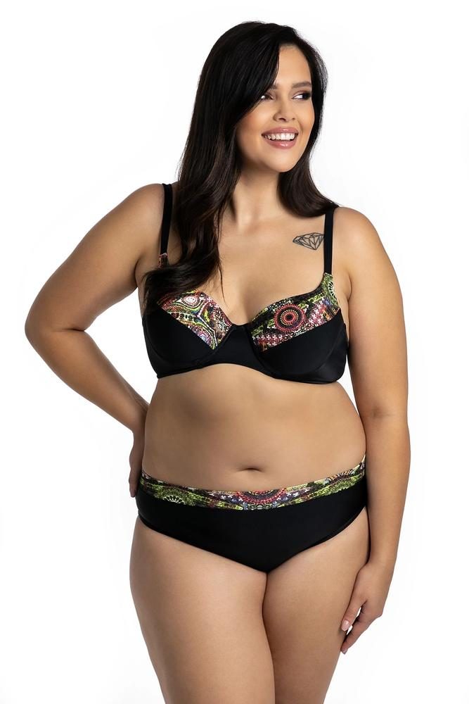 PRIMO DWUCZĘŚCIOWY KOSTIUM KĄPIELOWY PLUS SIZE USZTYWNIANE MISKI I FIGI PEŁNE 73