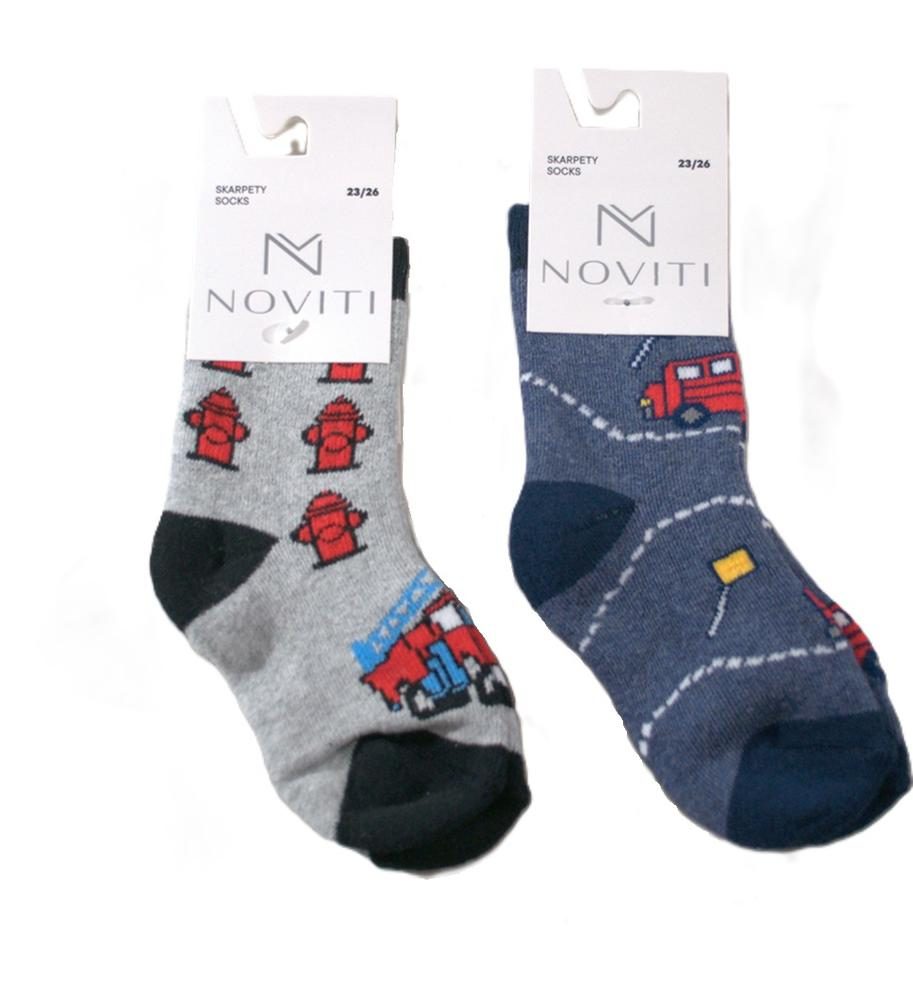 SKARPETY NOVITI SF003-B-02 CHŁOPIĘCE FROTTE