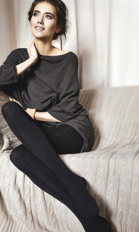 GATTA TOUCH OF CASHMERE - RAJSTOPY GŁADKIE DAMSKIE Z KASZMIREM G88.105 ,288.105- AW2021