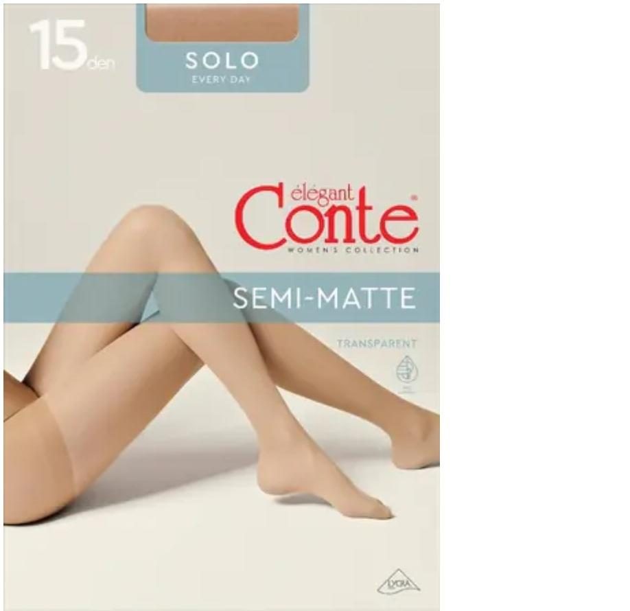 CONTE RAJSTOPY DAMSKIE ZE SPODENKAMI SEMI-MATTE SOLO 15 (EURO-KOPERTA)