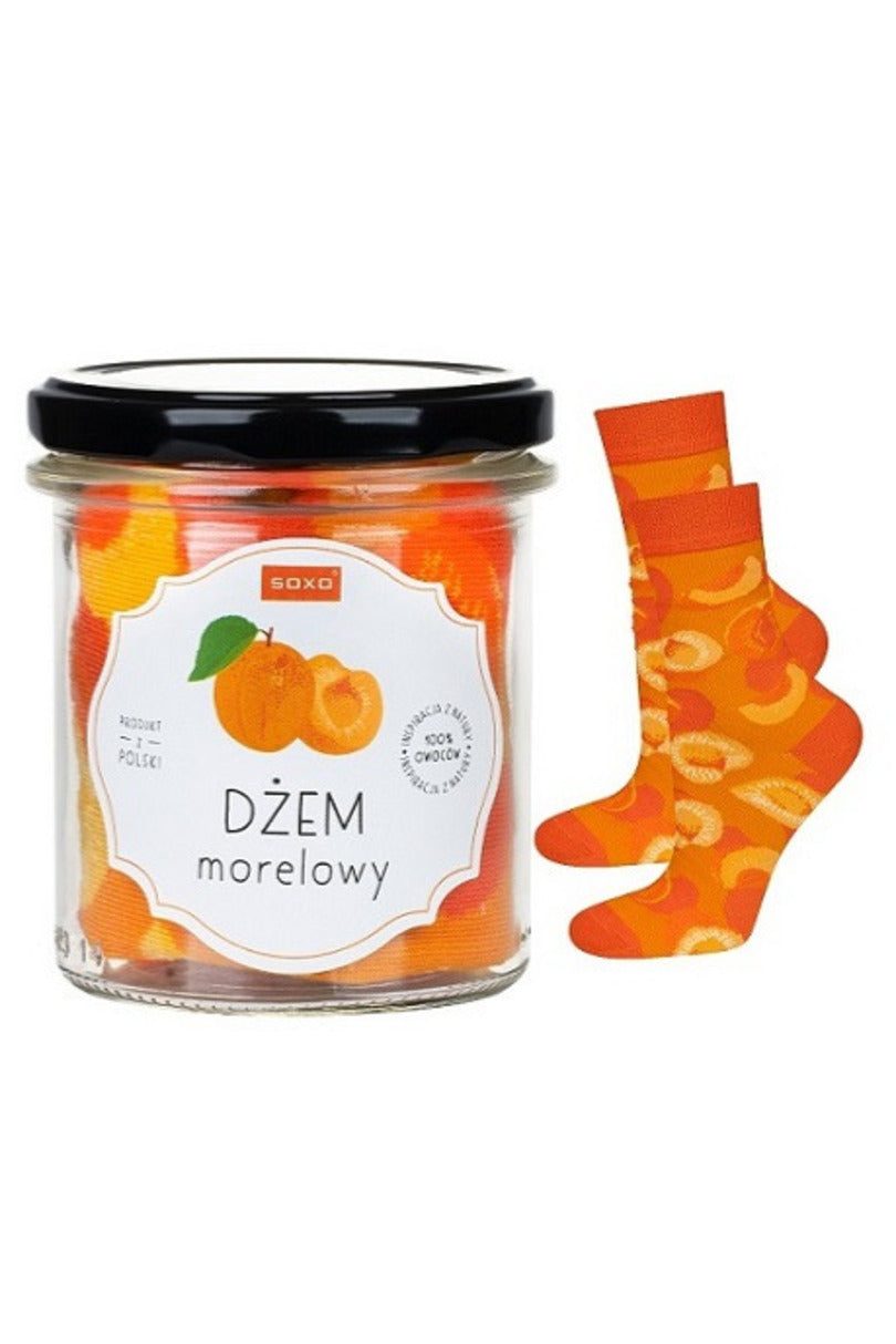 SKARPETY SOXO W SŁOIKU - DŻEM MORELOWY