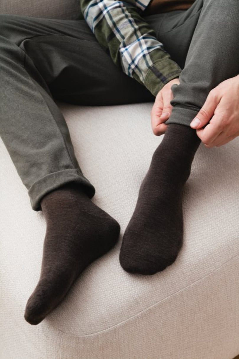 SKARPETY MĘSKIE PÓŁFROTTE MERINO WOOL 130