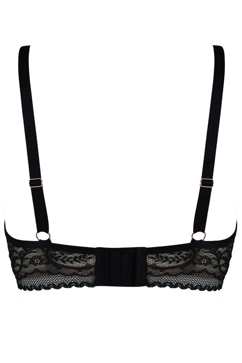 BIUSTONOSZ FEEL BRALETTE LONG 19236 BLACK