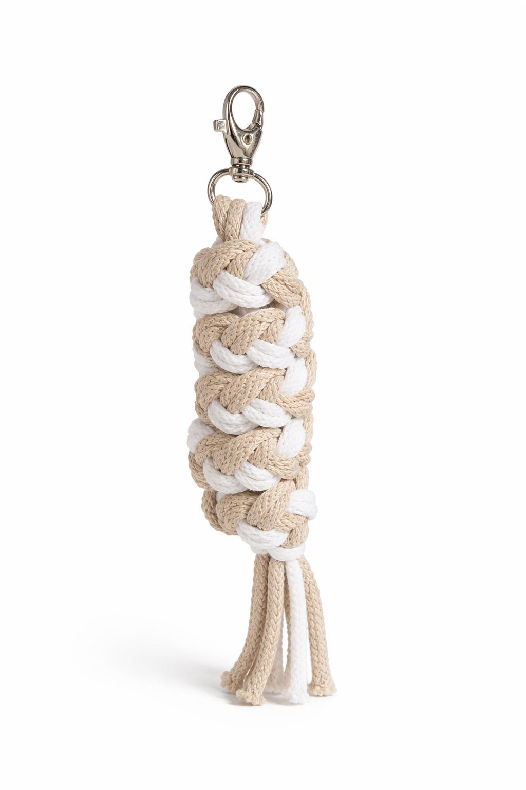 Uwiąz dla konia Hobby Horse pleciony ze sznurka – biało-różowy