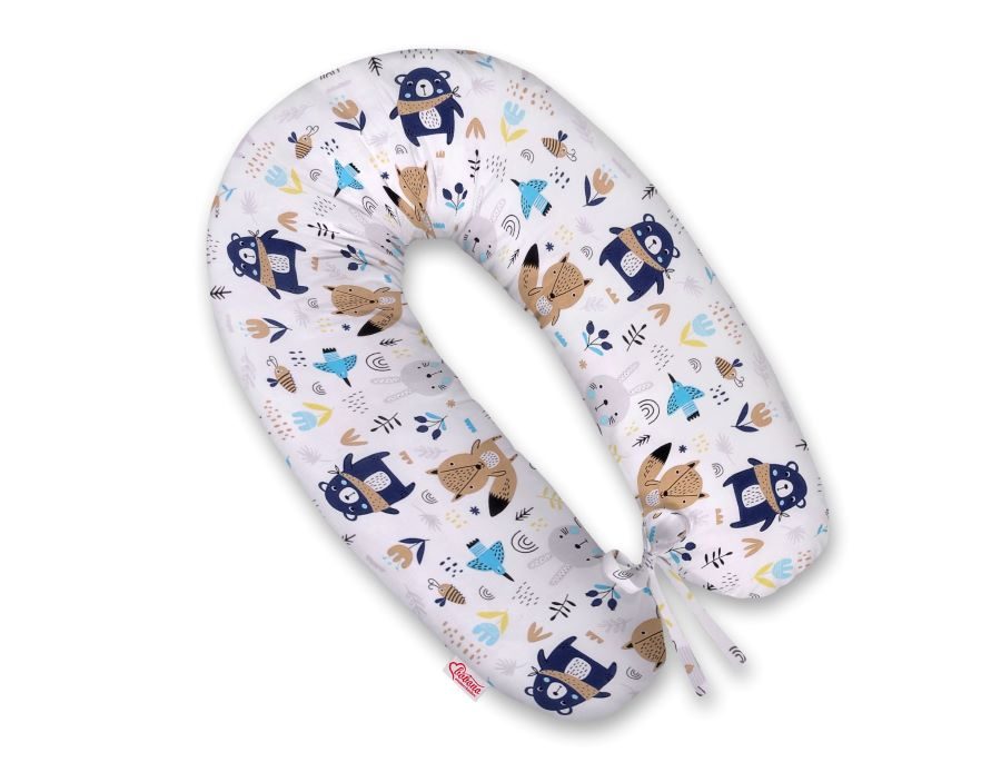 Bawełniana poszewka do poduszki ciążowej Longer - Baletnice fioletowe