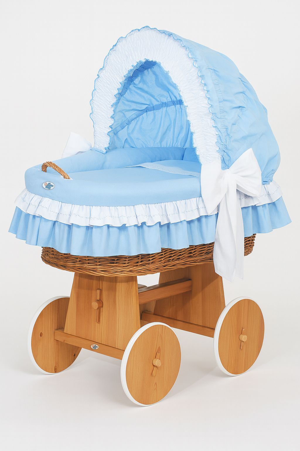Kosz Mojżesza z budką- Little Angel biały