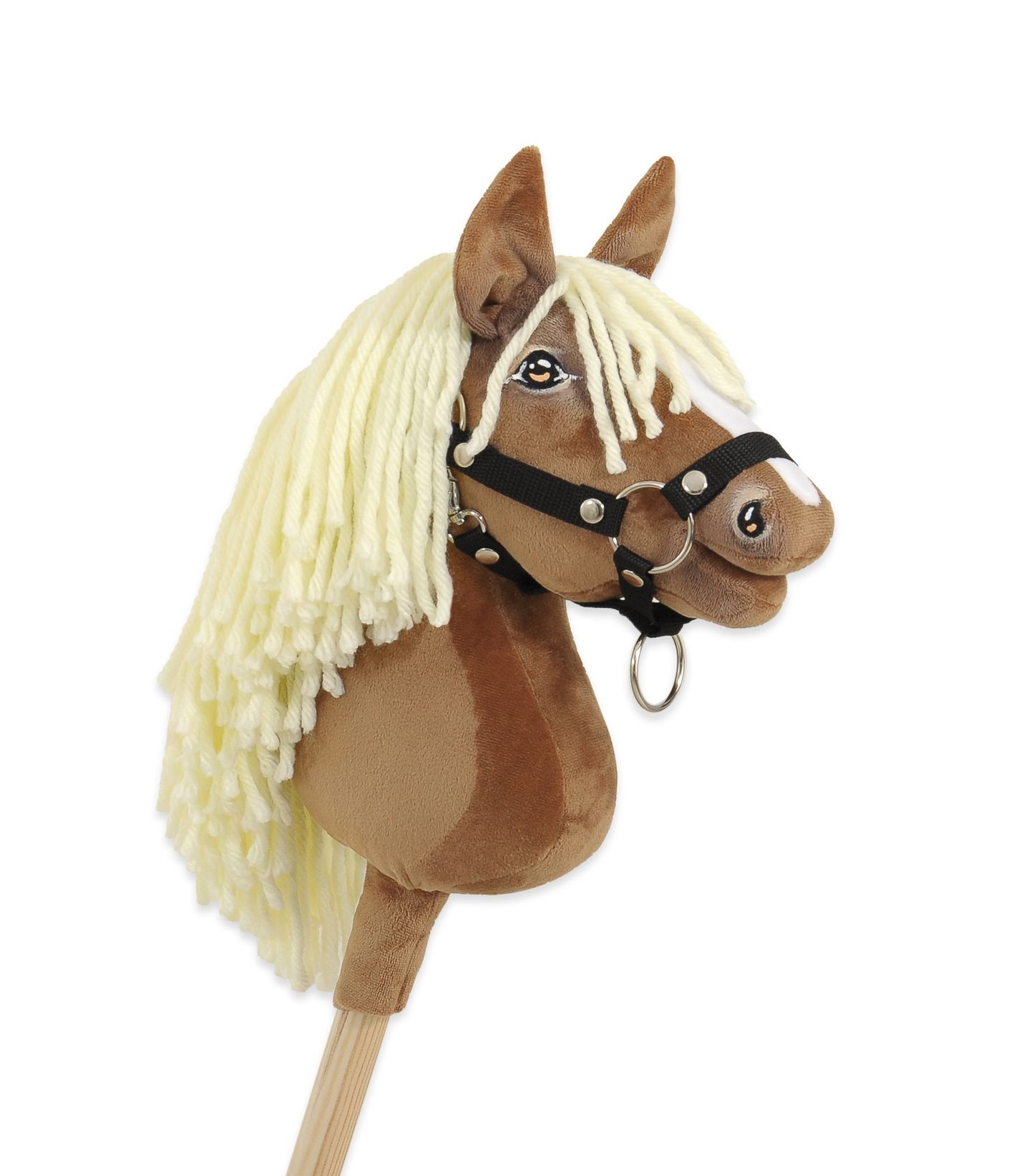 Hobby Horse Średni koń na kiju Premium jasny beżowy haflinger A4