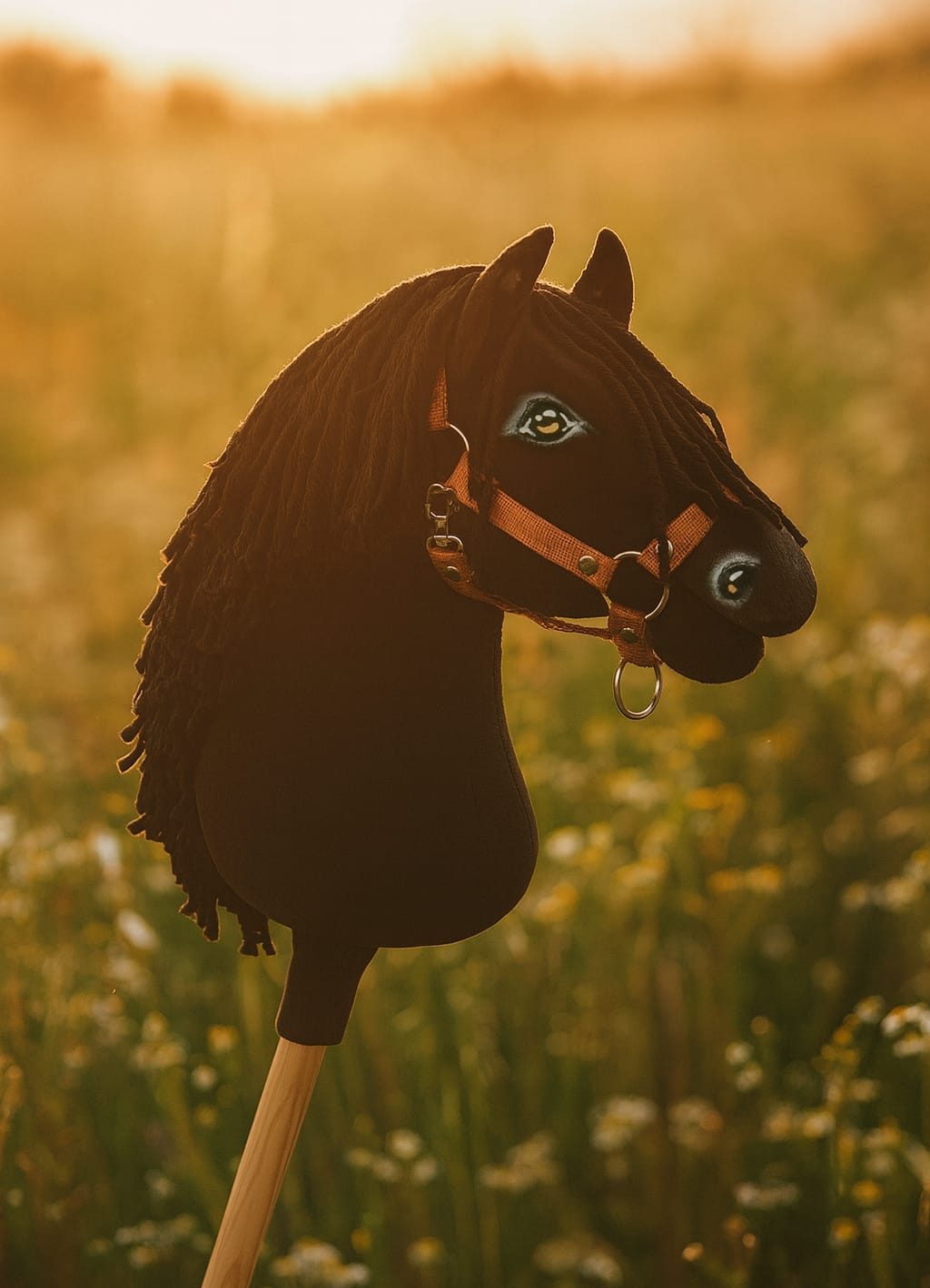 Hobby Horse Duży koń na kiju Premium - kary A3