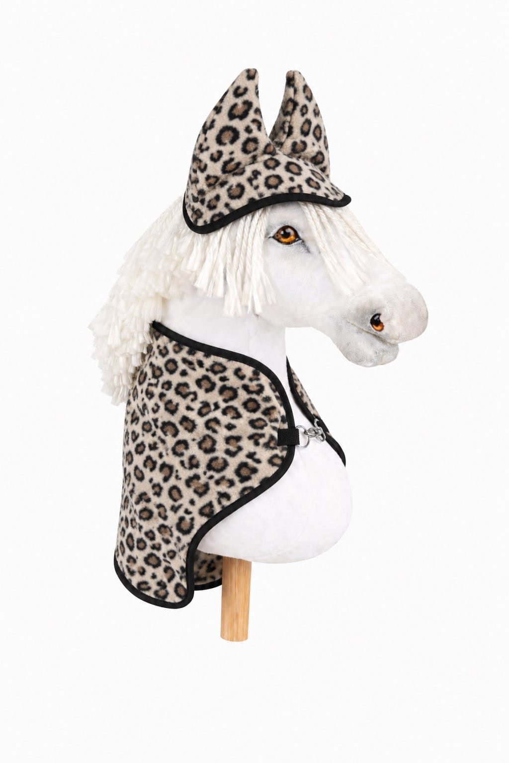 Zestaw dla Hobby Horse A3: polarowa derka + nauszniki – kremowy
