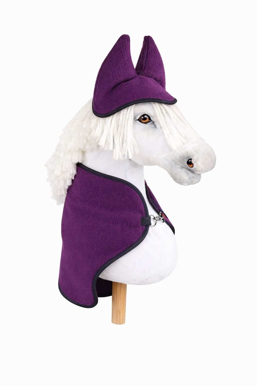 Zestaw dla Hobby Horse A3: polarowa derka + nauszniki – kremowy