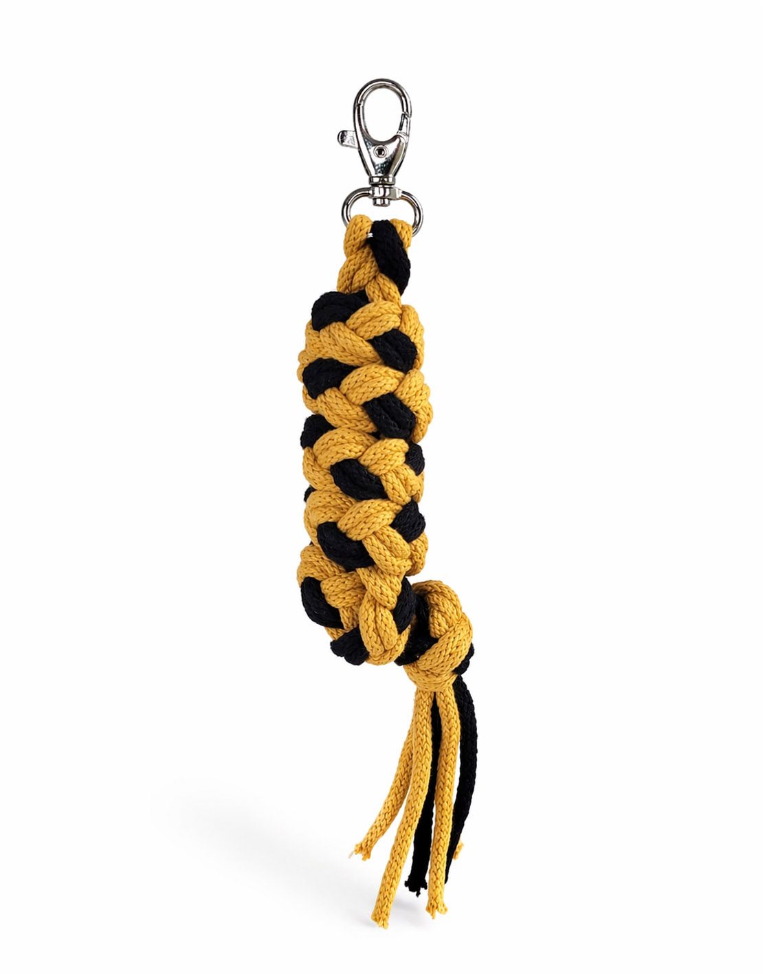 Uwiąz dla konia Hobby Horse pleciony ze sznurka – czarno-różowy