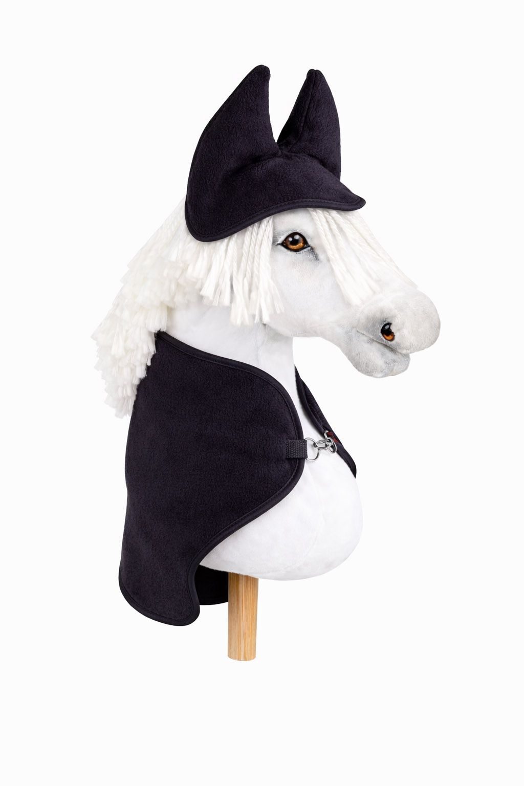 Zestaw dla Hobby Horse A3: polarowa derka + nauszniki – kremowy