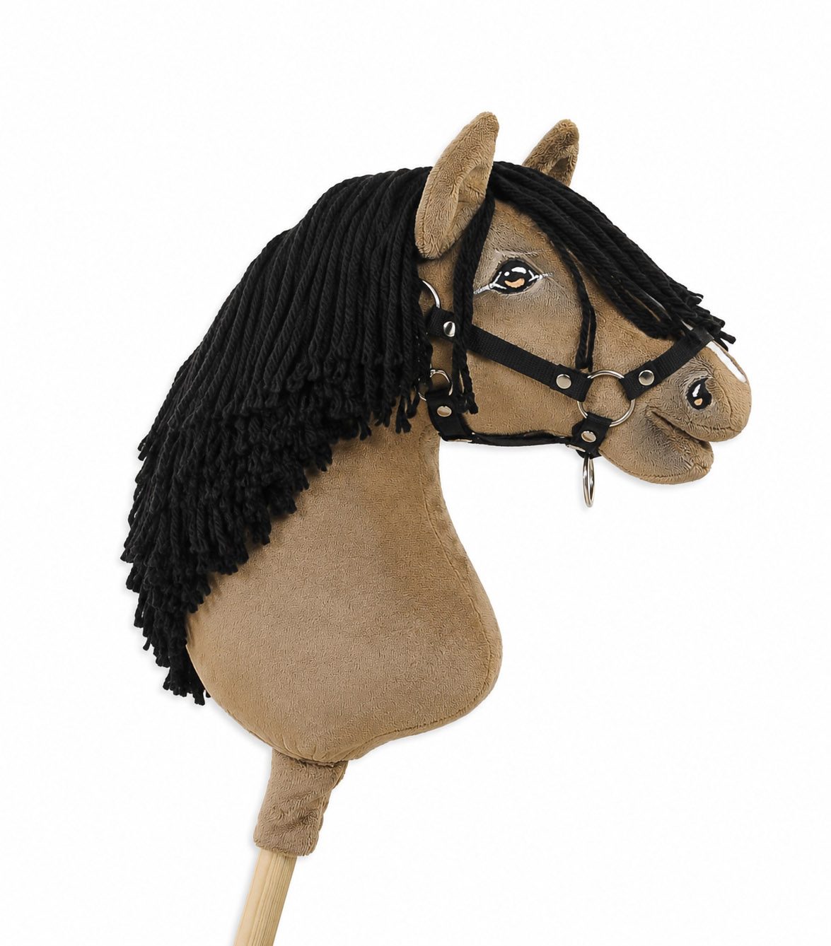 Hobby Horse Duży koń na kiju Premium - maść jelenia A3