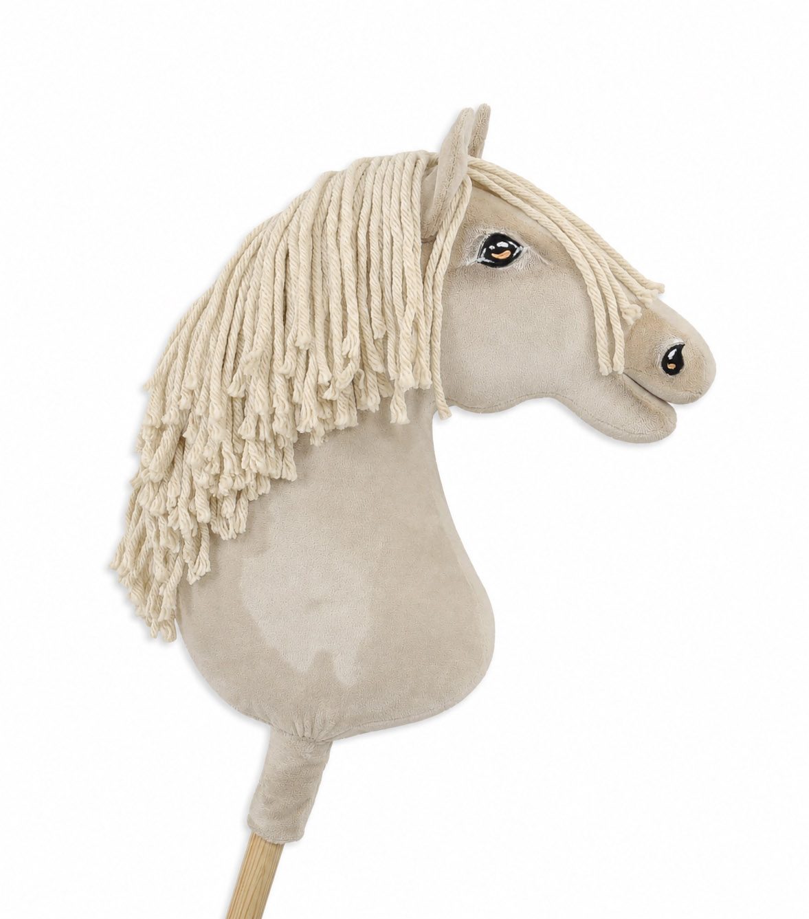Hobby Horse Duży koń na kiju Premium - cremello A3