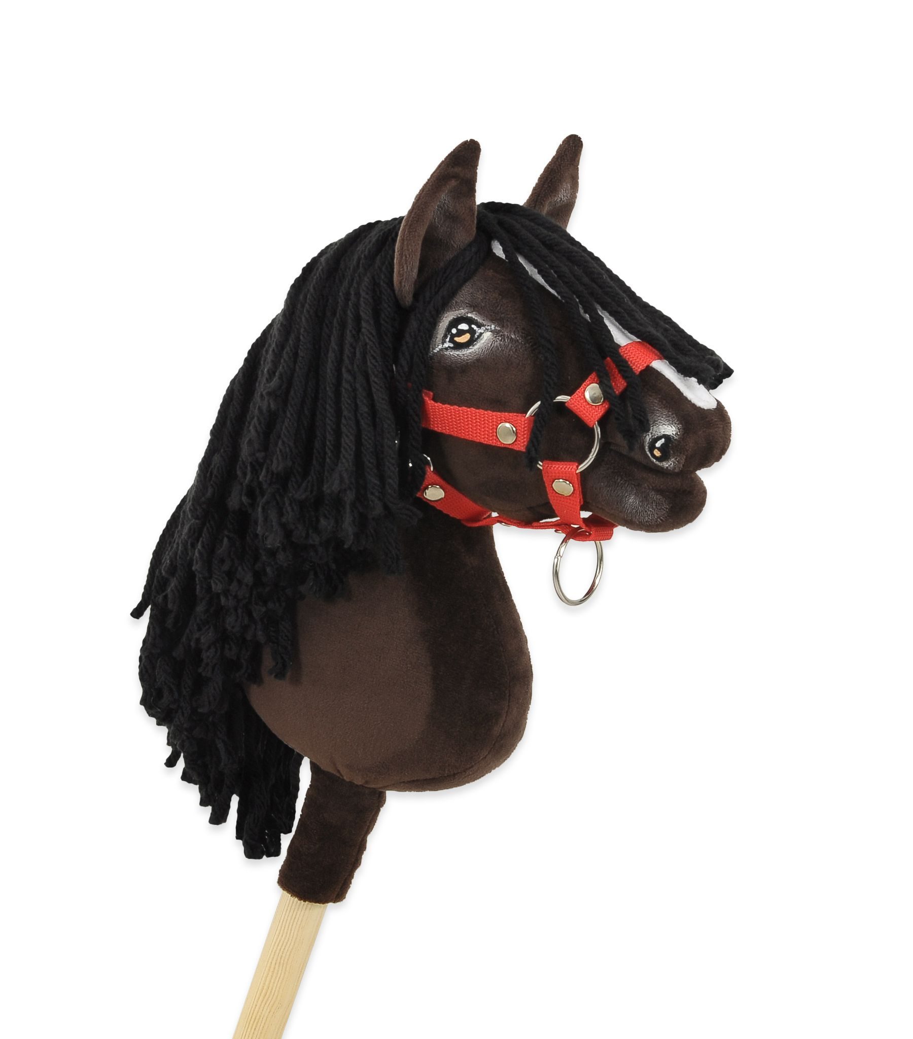 Hobby Horse Średni koń na kiju Premium ciemnobrązowy ciemogniady A4