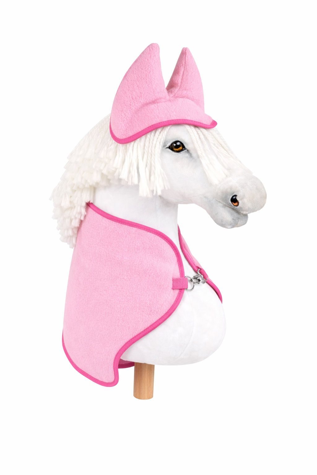 Zestaw dla Hobby Horse A3: polarowa derka + nauszniki – kremowy
