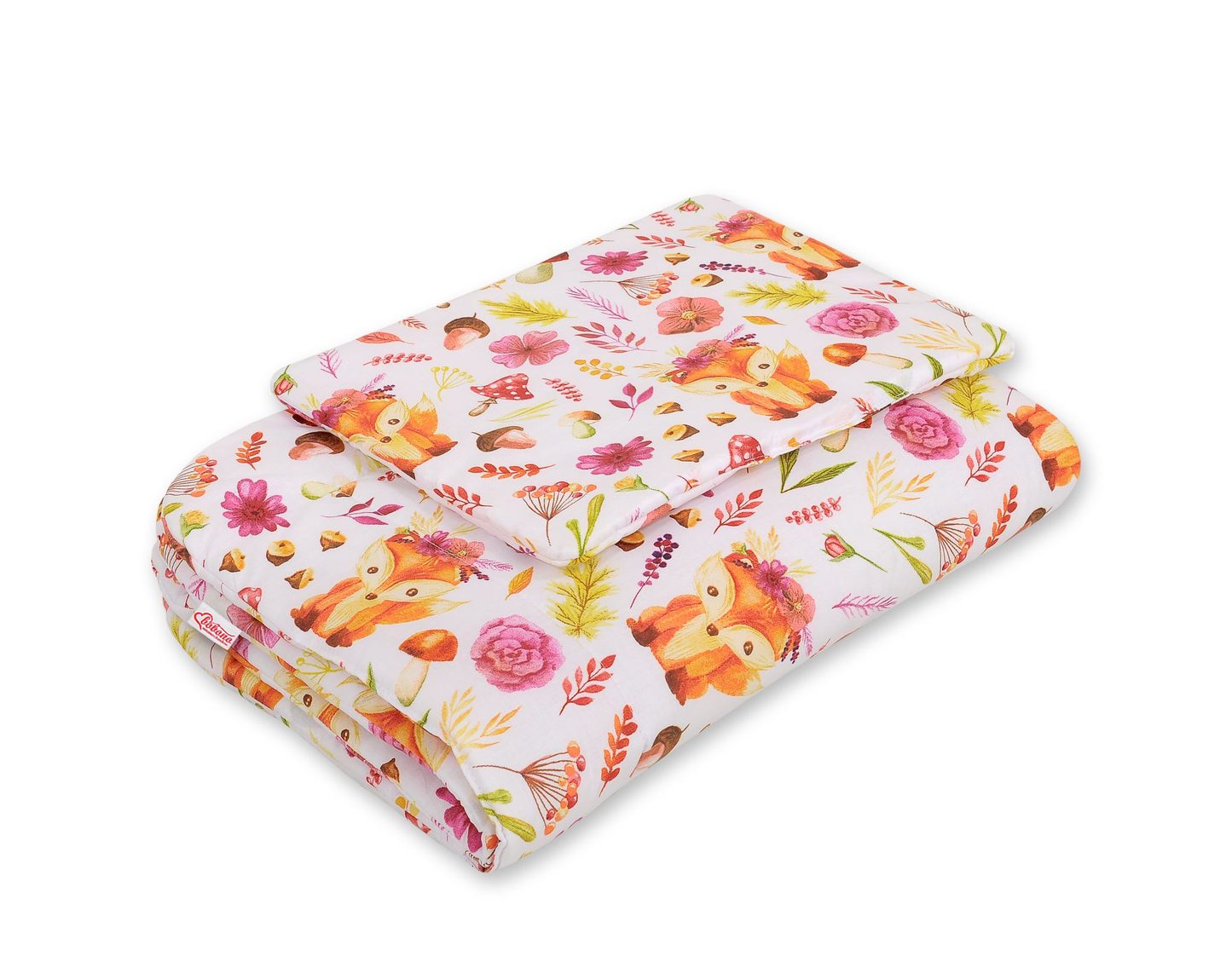 Komplet pościeli dla niemowląt z wypełnieniem 2-cz 75x100cm NEWBORN - misie niebieskie