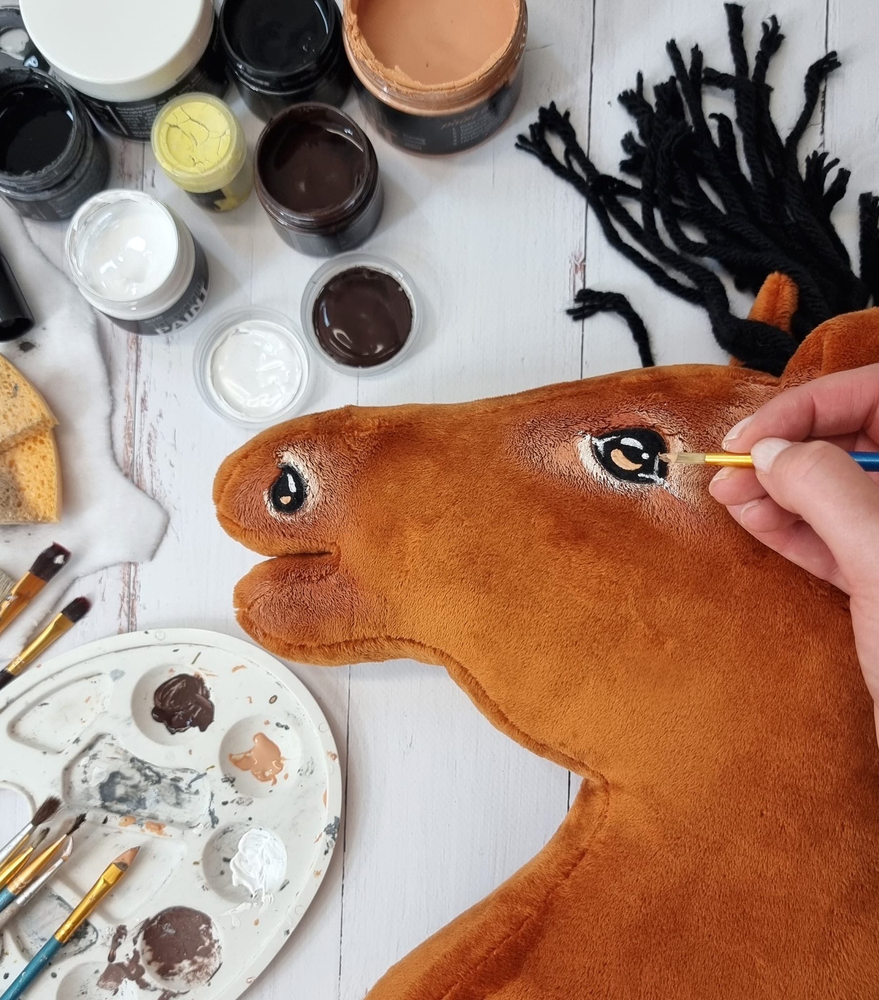Hobby Horse Duży koń na kiju Premium -  jasnogniady A3
