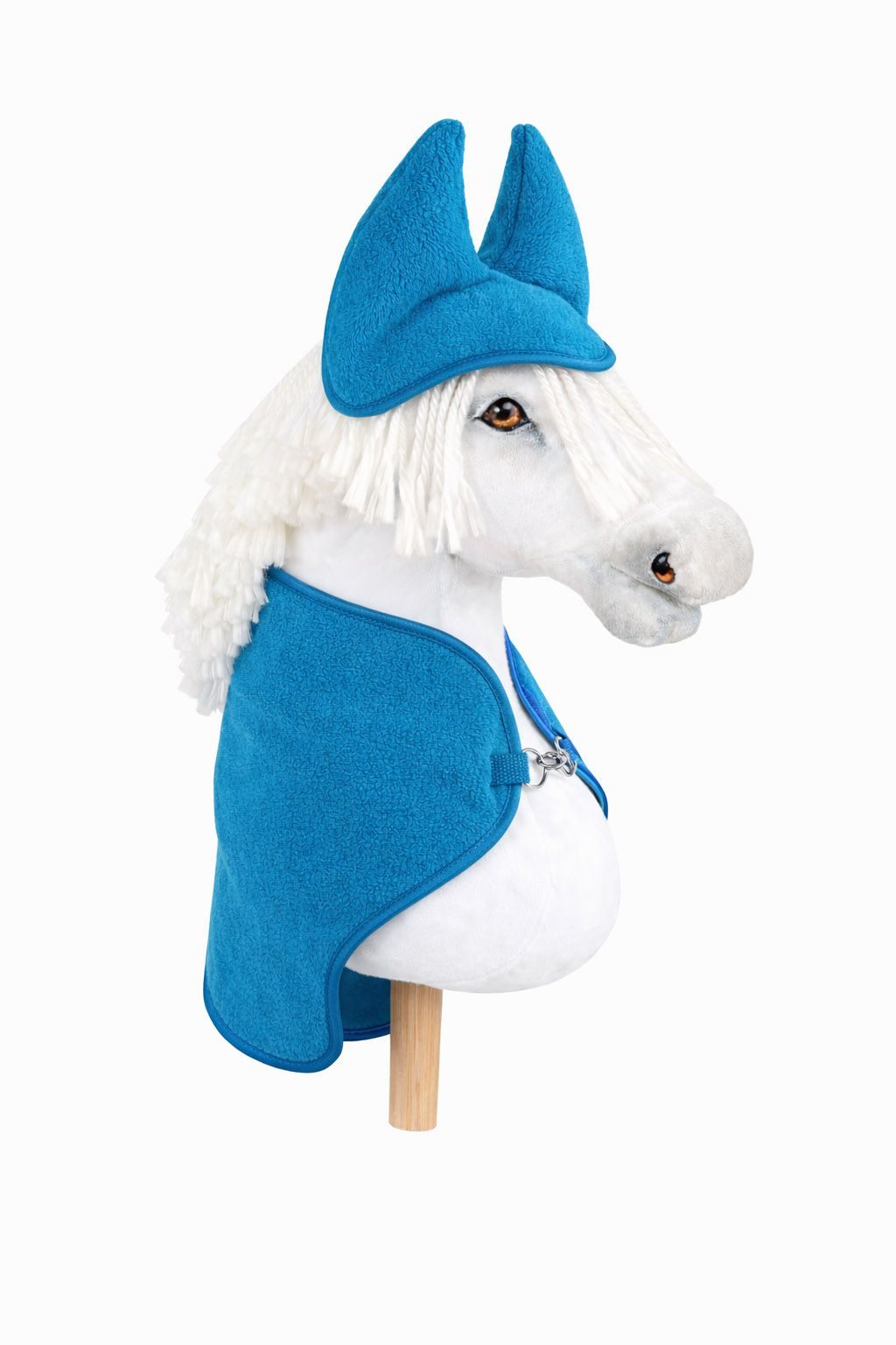 Zestaw dla Hobby Horse A3: polarowa derka + nauszniki – kremowy