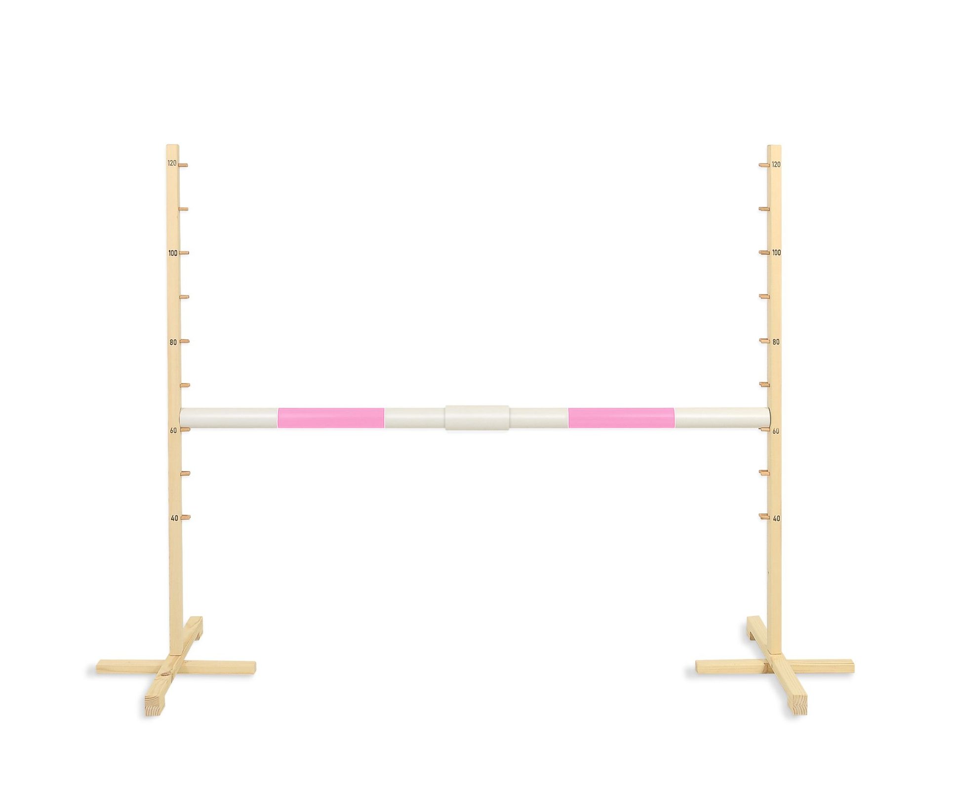 Przeszkoda skokowa do Hobby Horse 160cm, h-120 cm, belka jasny fiolet