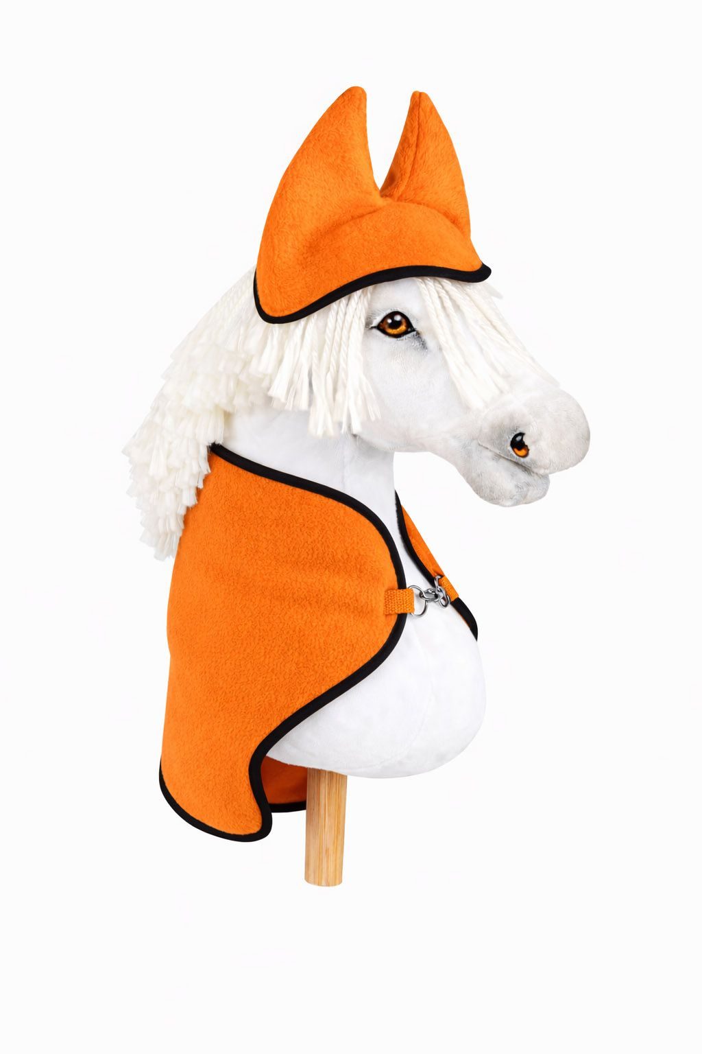 Zestaw dla Hobby Horse A3: polarowa derka + nauszniki – kremowy