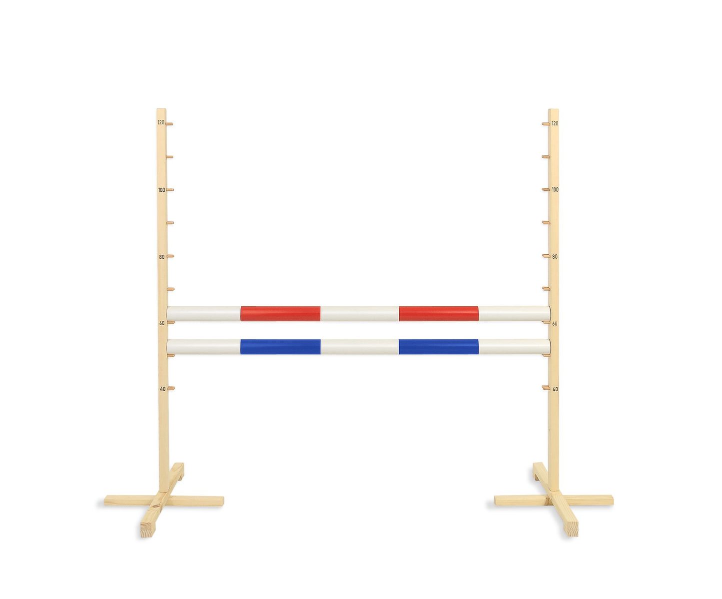Przeszkoda skokowa do Hobby Horse 120cm, dwie belki - czerwona i niebieska