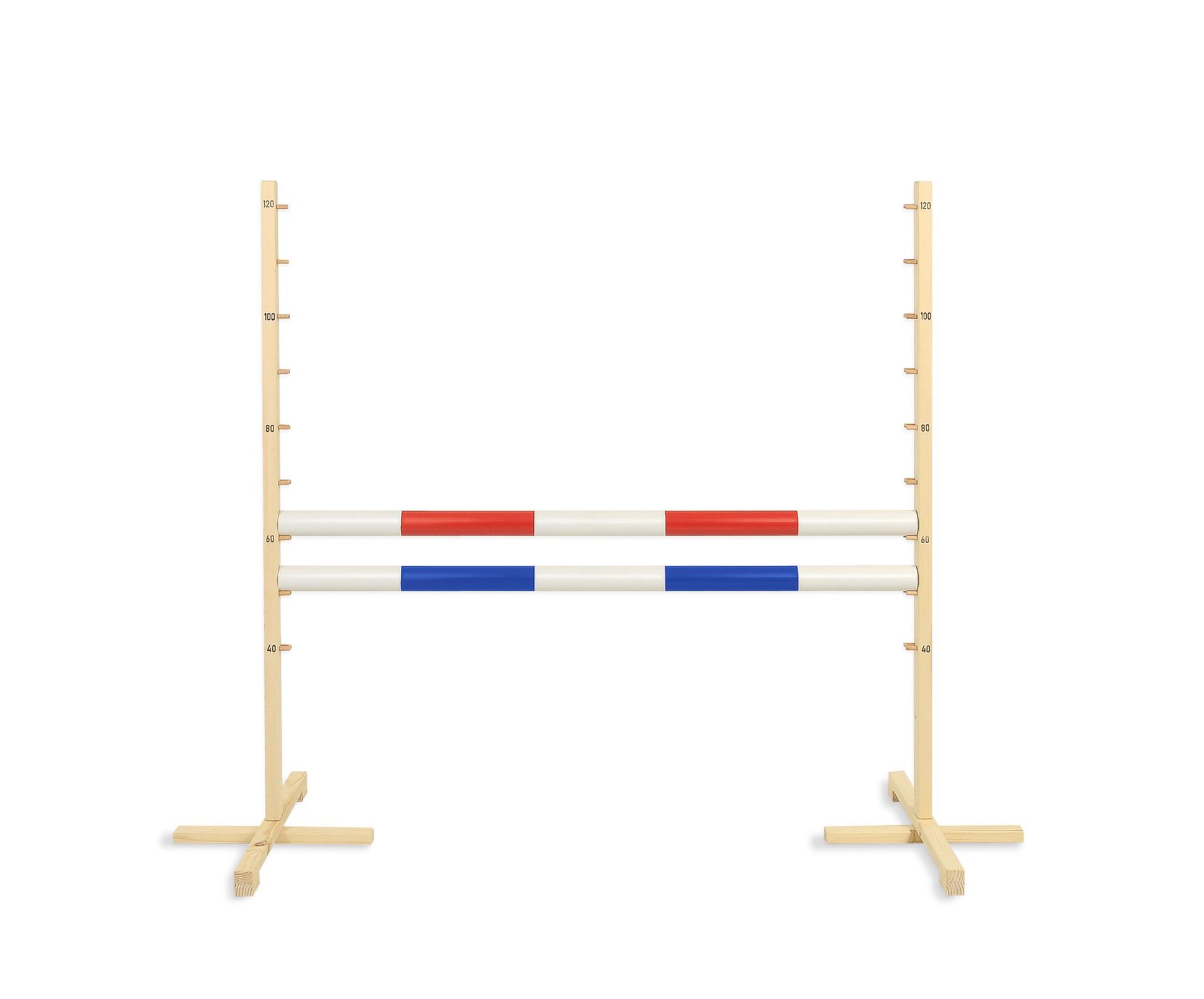 Przeszkoda skokowa do Hobby Horse 120cm, dwie belki - czerwona i niebieska