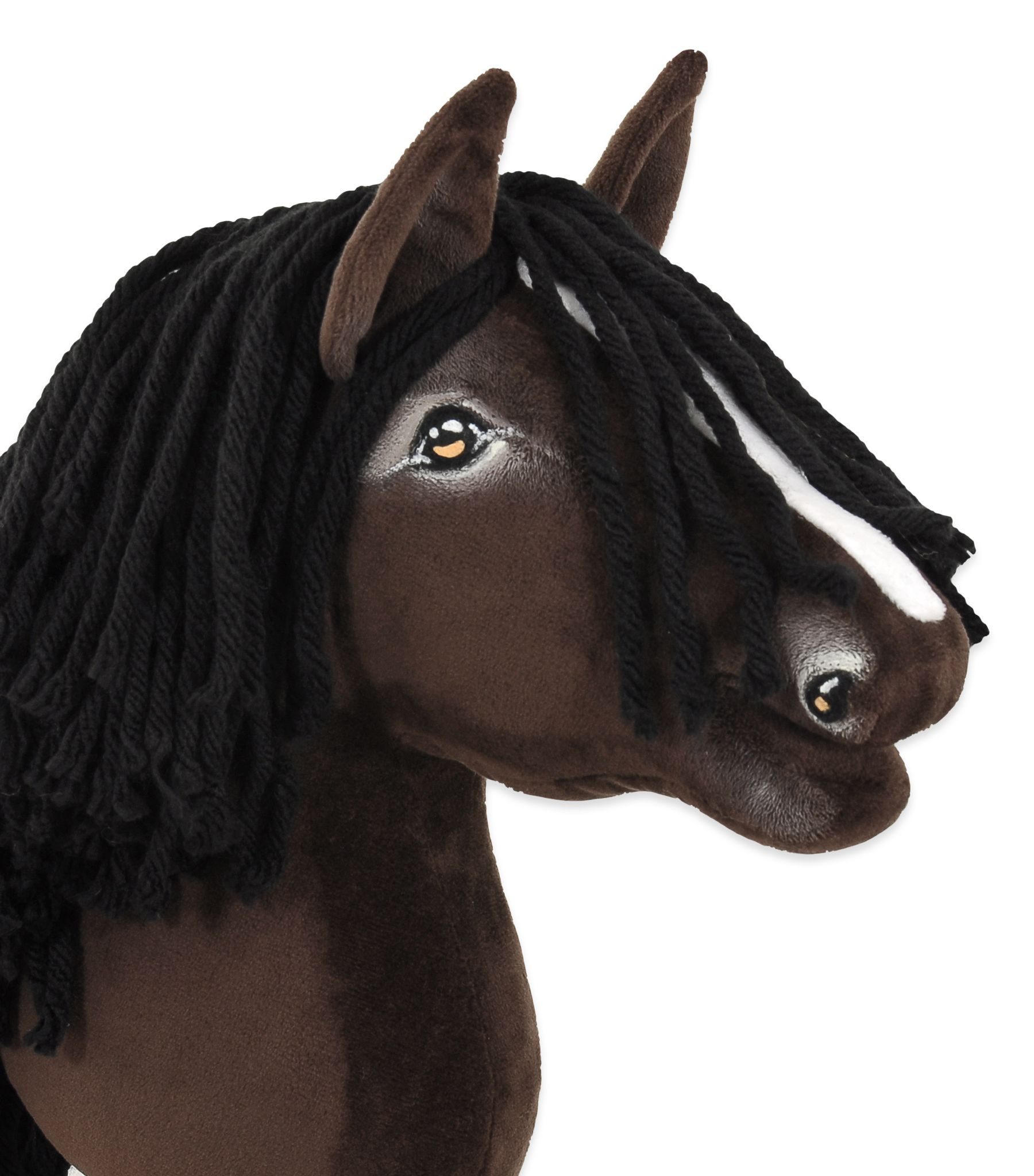 Hobby Horse Średni koń na kiju Premium ciemnobrązowy ciemogniady A4