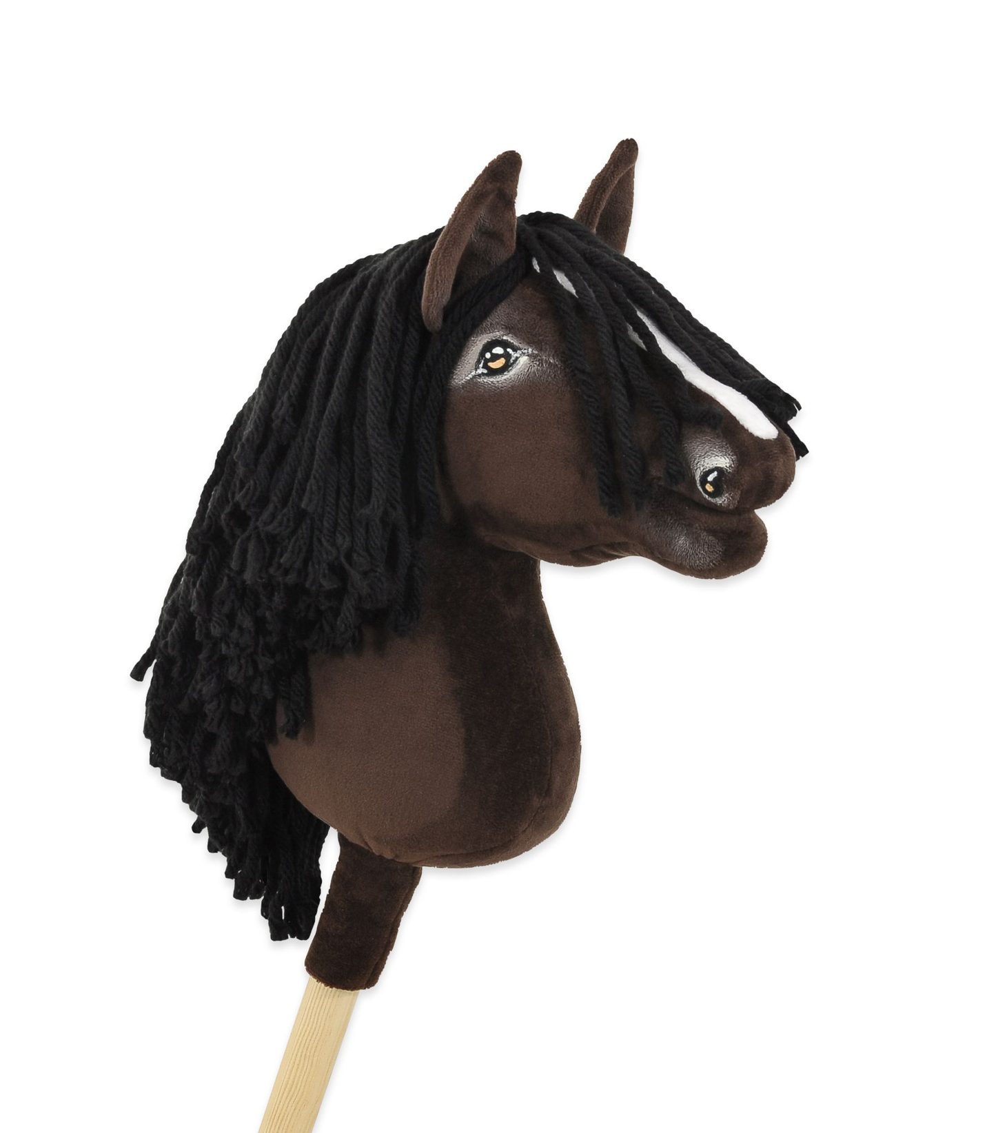 Hobby Horse Średni koń na kiju Premium ciemnobrązowy ciemogniady A4
