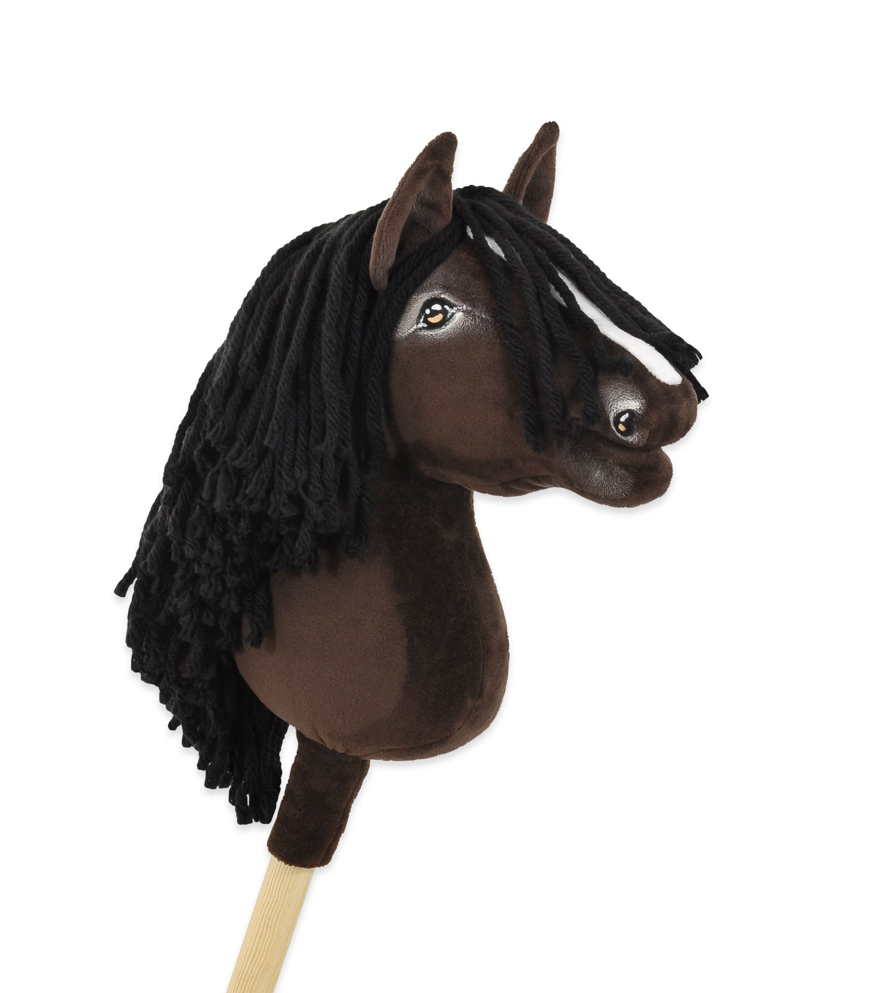Hobby Horse Średni koń na kiju Premium ciemnobrązowy ciemogniady A4