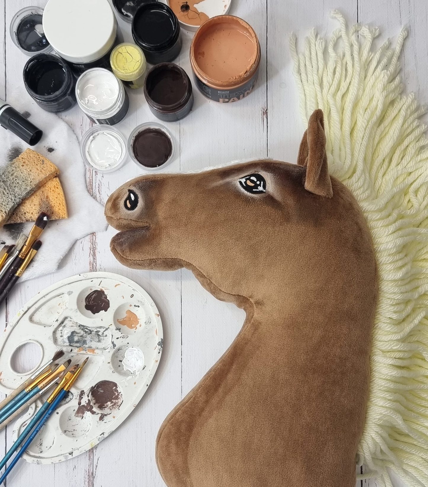 Hobby Horse Duży koń na kiju Premium - haflinger A3