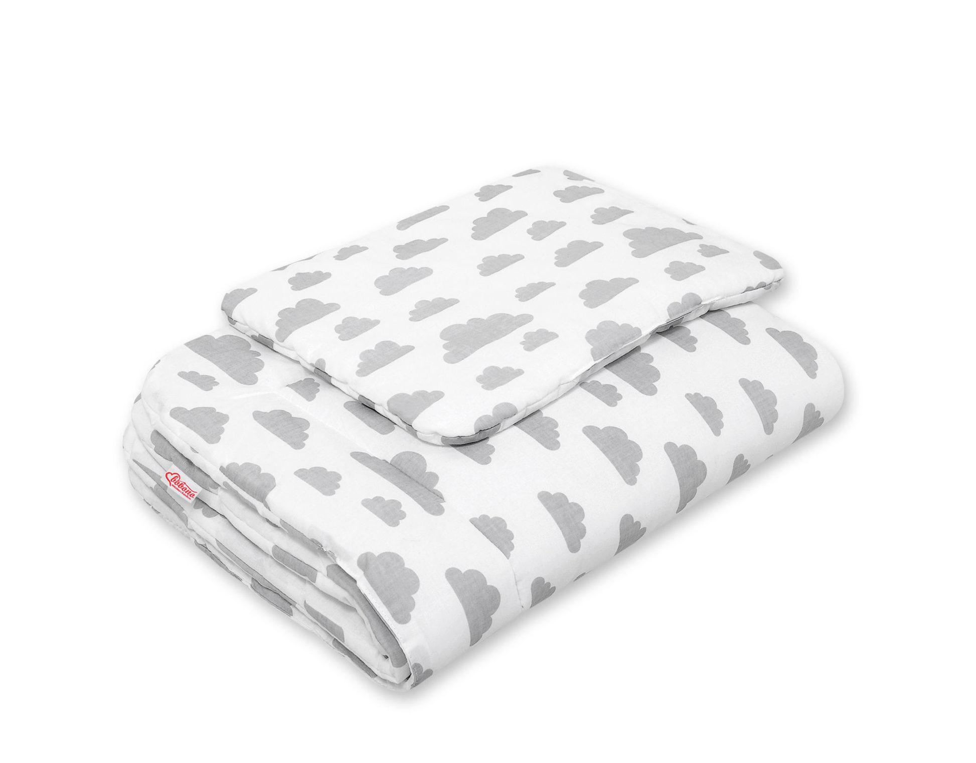 Komplet pościeli dla niemowląt z wypełnieniem 2-cz 75x100cm NEWBORN - misie niebieskie