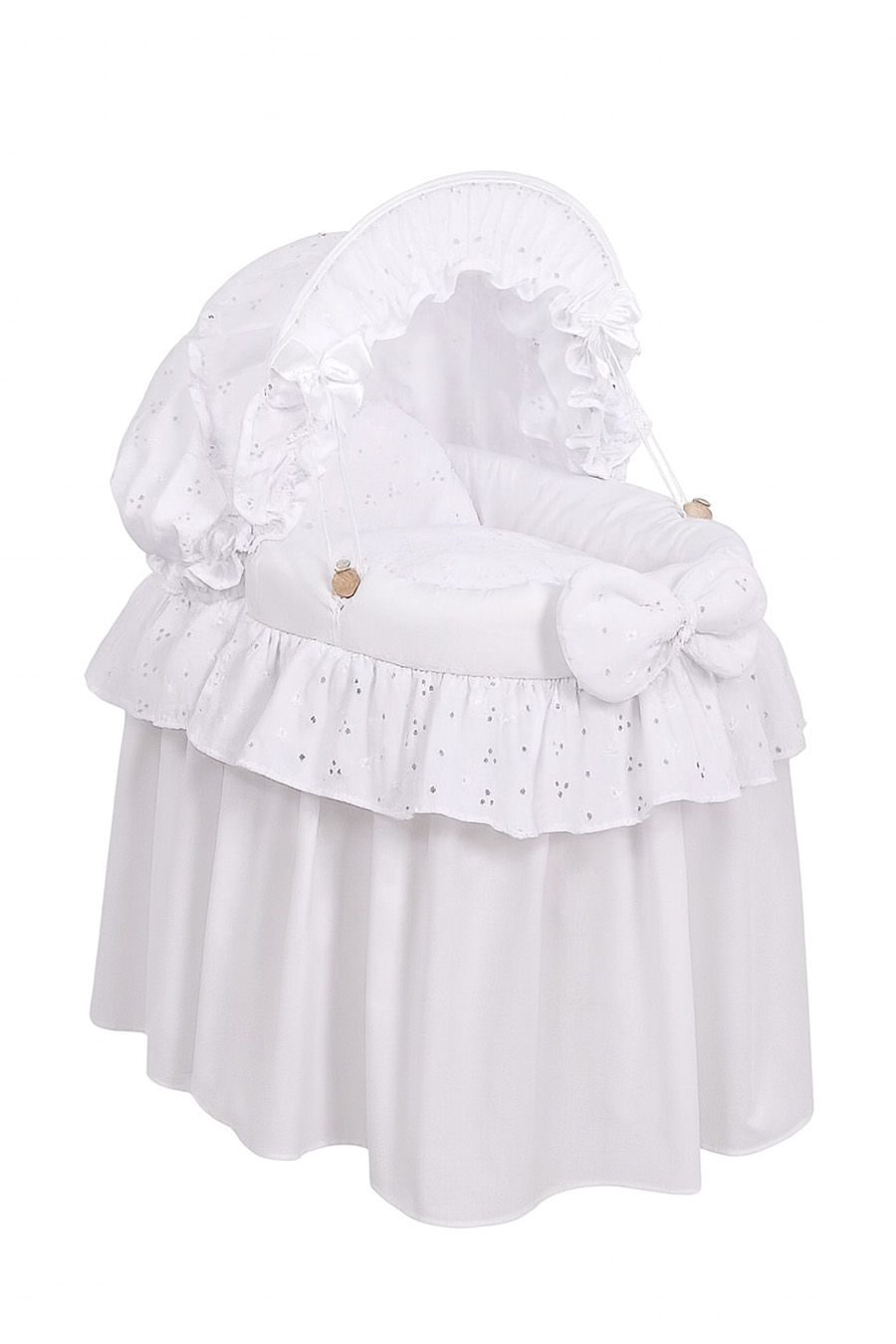 Wózek dla lalek Kosz Mojżesza dla lalek z budką LITTLE PRINCESS fioletowy