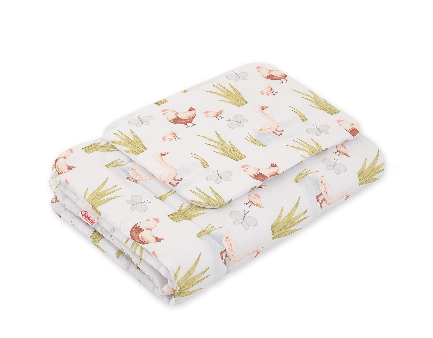 Komplet pościeli dla niemowląt z wypełnieniem 2-cz 75x100cm NEWBORN - misie niebieskie