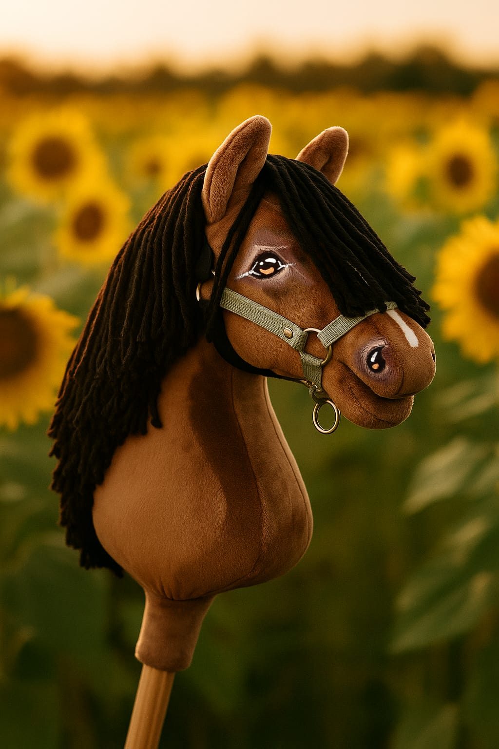 Hobby Horse Duży koń na kiju Premium - gniady A3