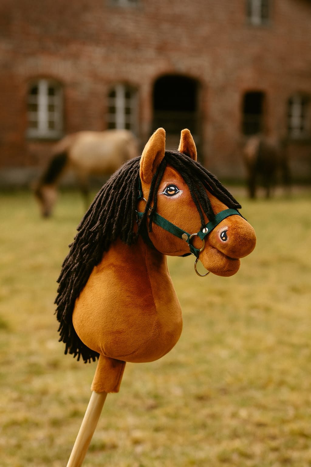 Hobby Horse Duży koń na kiju Premium -  jasnogniady A3