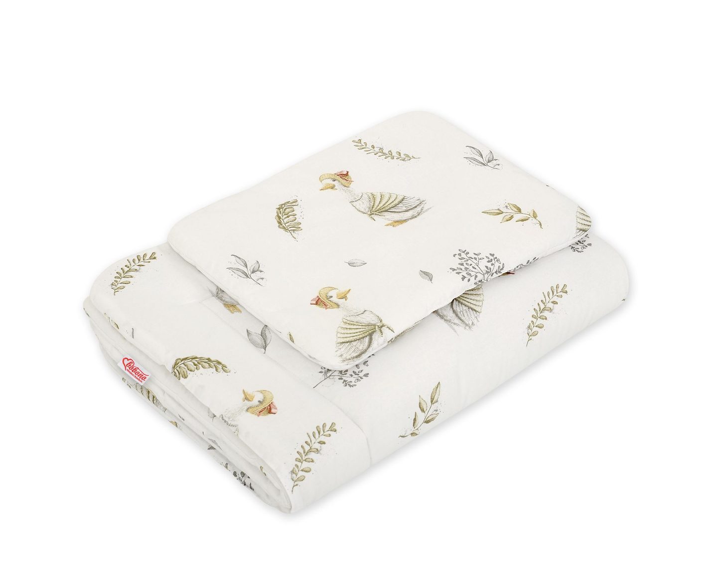 Komplet pościeli dla niemowląt z wypełnieniem 2-cz 75x100cm NEWBORN - misie niebieskie