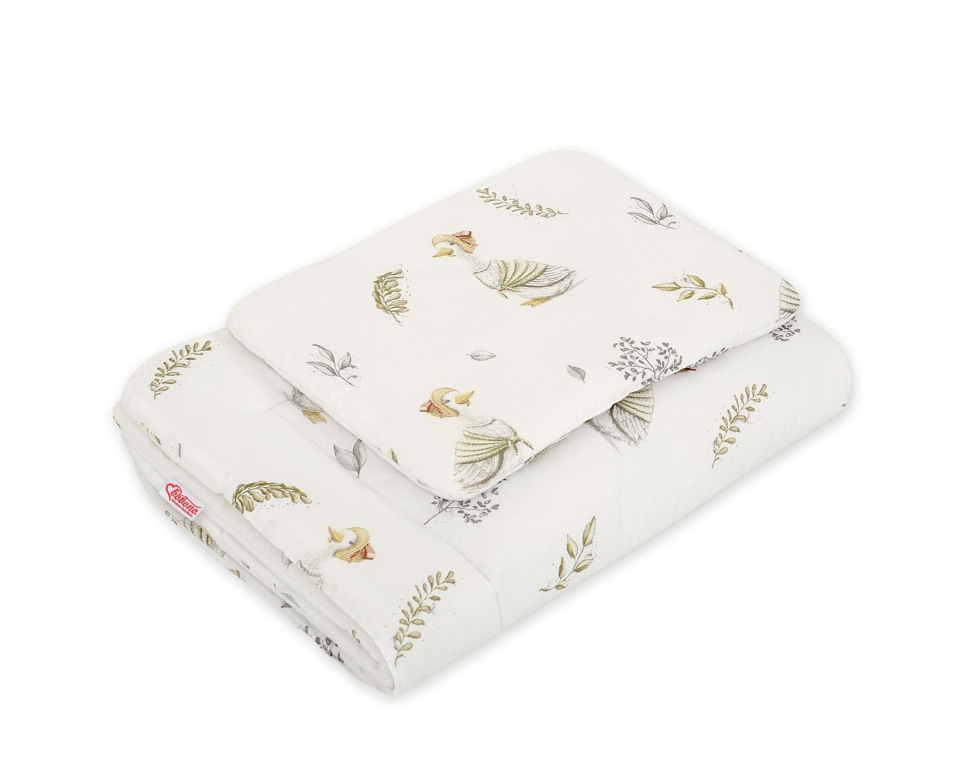 Komplet pościeli dla niemowląt z wypełnieniem 2-cz 75x100cm NEWBORN - misie niebieskie
