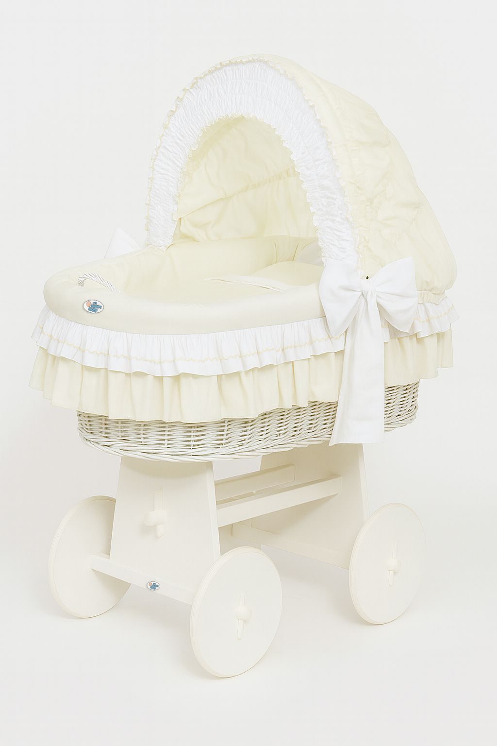 Kosz Mojżesza z budką- Little Angel biały